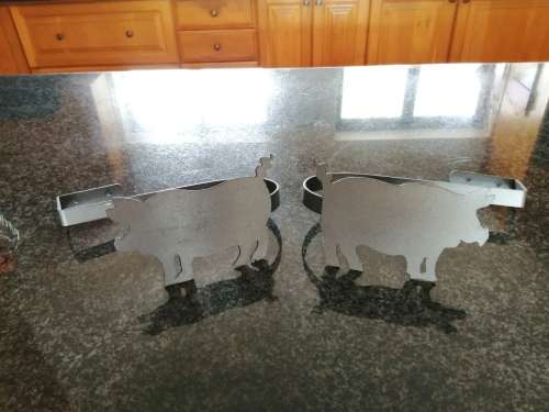 Large Black Pig Curtain Tie backs