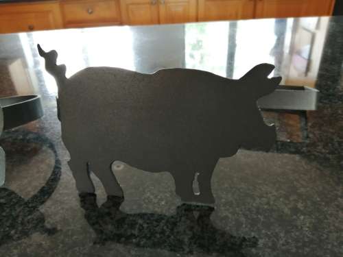 Large Black Pig Curtain Tie backs