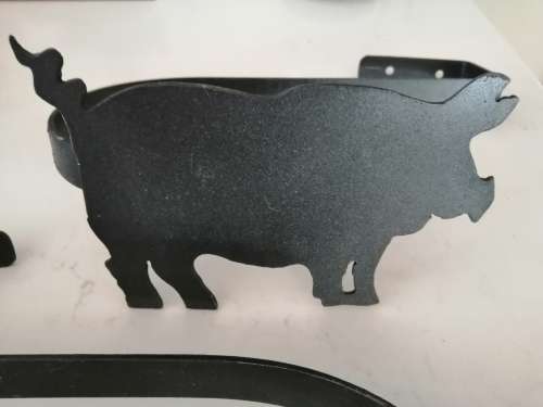 Large Black Pig Curtain Tie backs