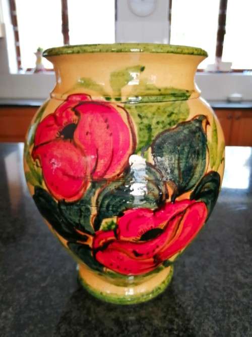 Beautiful large French ceramic Vallauris vase, French pottery