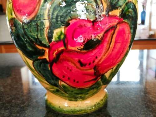 Beautiful large French ceramic Vallauris vase, French pottery