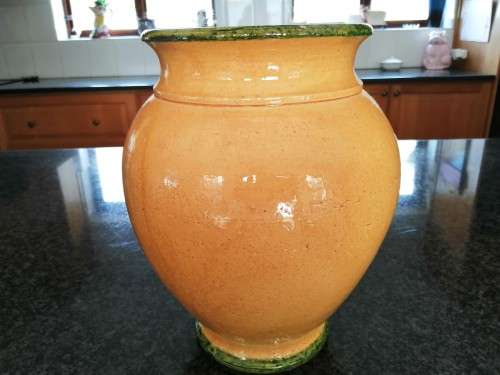Beautiful large French ceramic Vallauris vase, French pottery