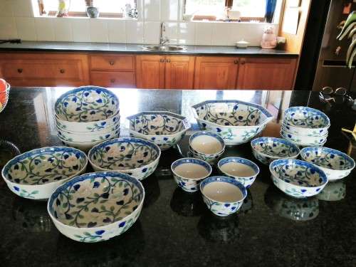 Gokusai Maebata Andrea Sadek Lotus Flowers Japanese Floral Porcelain Serving set