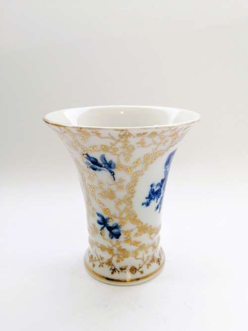 Bavaria Germany Vase Blue and Gold design
