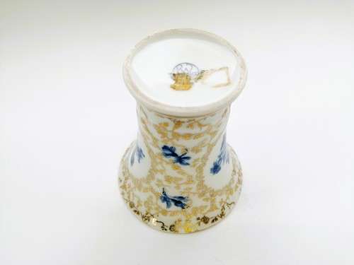 Bavaria Germany Vase Blue and Gold design