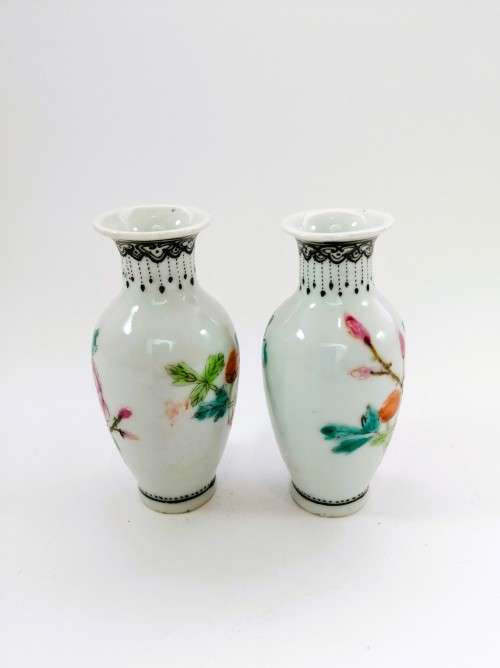 Pair Porcelain Chinese Vases