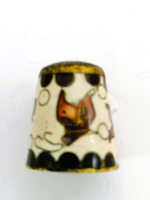 Small Chinese Cloisonne Thimble