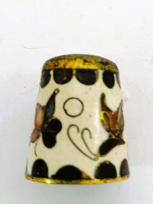 Small Chinese Cloisonne Thimble