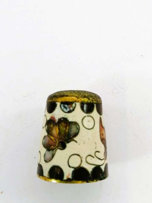 Small Chinese Cloisonne Thimble