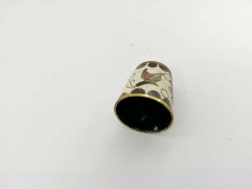 Small Chinese Cloisonne Thimble