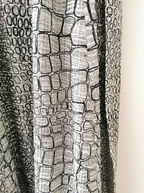 Vintage Jays Silver and Black sparkly Long Dress