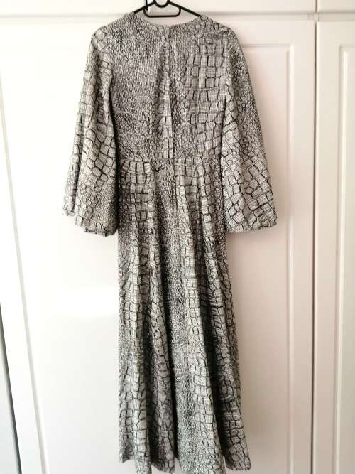 Vintage Jays Silver and Black sparkly Long Dress