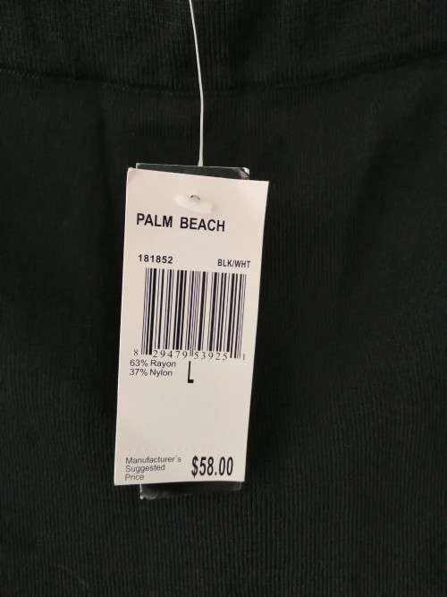 Palm Beach Black with White trim Skirt
