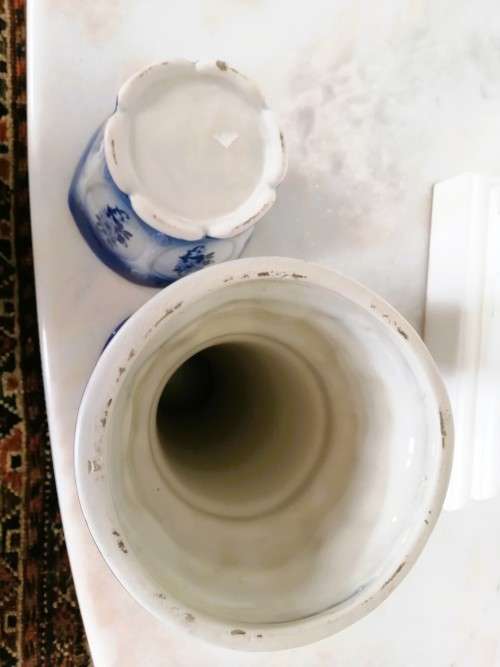 A large decorative Jardiniere ceramic stand with Plant Pot