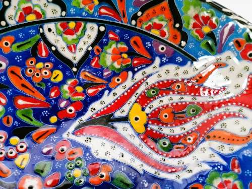 Stunning and Vibrant Turkish Hand Painted Bowl #