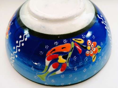 Stunning and Vibrant Turkish Hand Painted Bowl #
