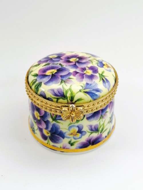 Fenton Bone China Porcelain Trinket Box Love to my Daughter in Law