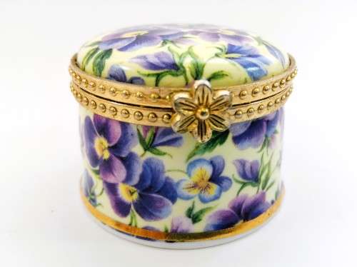 Fenton Bone China Porcelain Trinket Box Love to my Daughter in Law