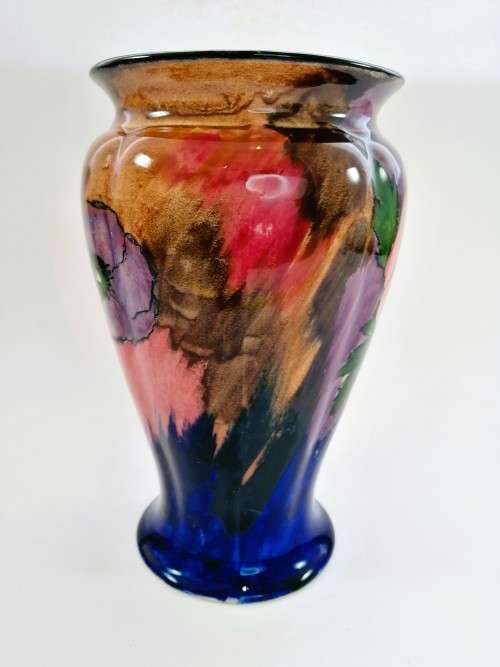 Stunning H and K Tunstall Hand Painted Viola Large Vase