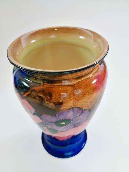 Stunning H and K Tunstall Hand Painted Viola Large Vase