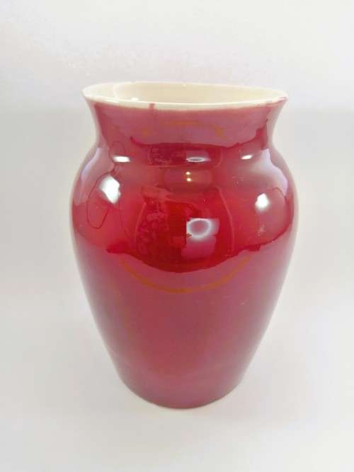 Vibrant red Pottery pot