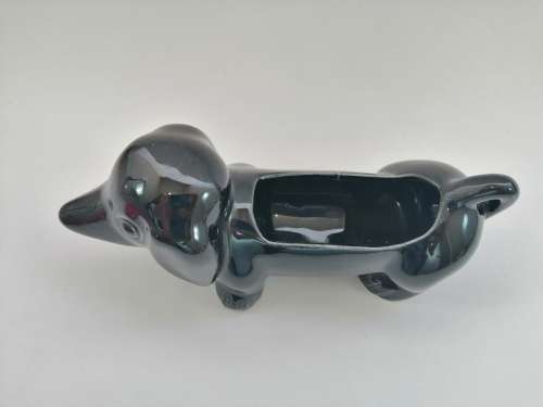 Very cute vintage Black Dachshund Sausage Dog holder