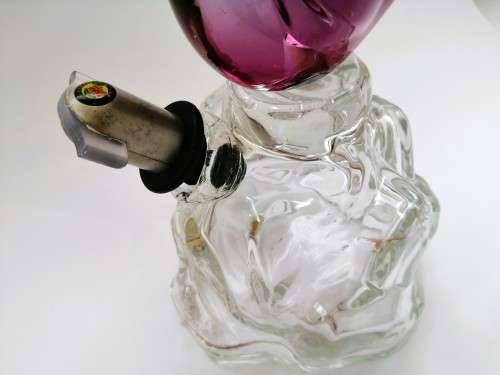 ARCHIMEDE SEGUSO!! 1960S MURANO GLASS PHEASANT BIRD DECANTER MADE FOR LUXARDO