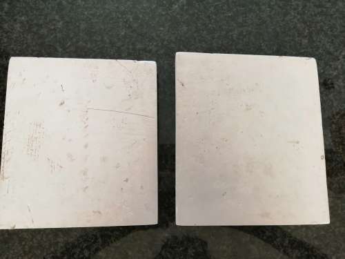 Pair of plaster-of-paris Thistle plaques