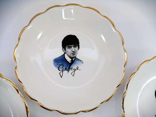 The Beatles 1964 UK Washington Pottery Candy Sweet Dishes - Full Set
