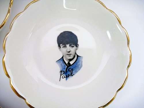 The Beatles 1964 UK Washington Pottery Candy Sweet Dishes - Full Set