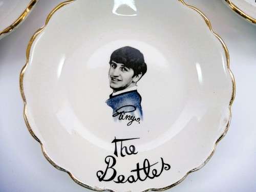 The Beatles 1964 UK Washington Pottery Candy Sweet Dishes - Full Set