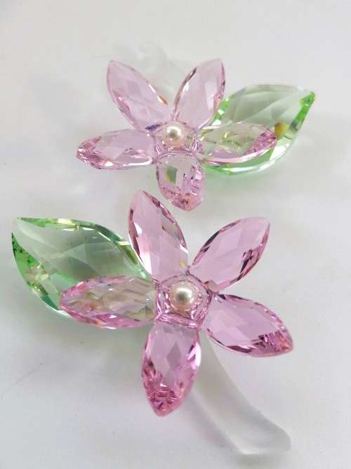 Swarovski Crystal Jasmine Flowers Stunning  #