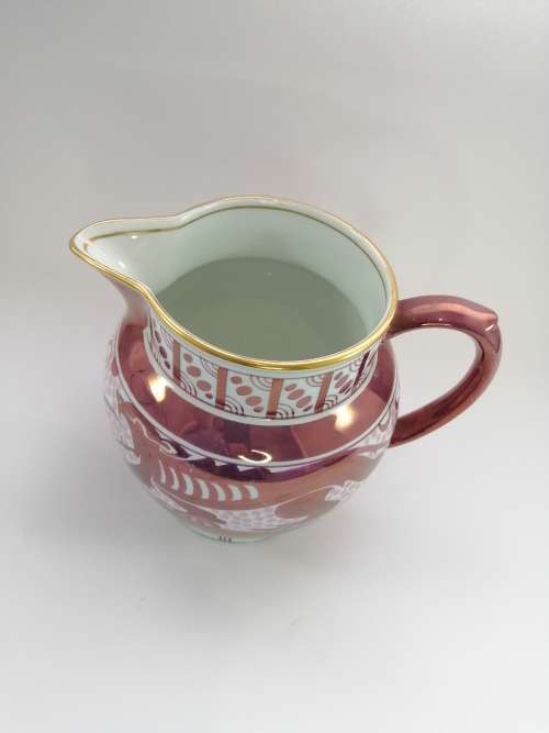 Victorian Pink luster large jug