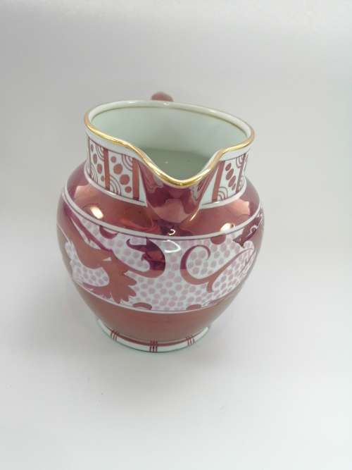 Victorian Pink luster large jug