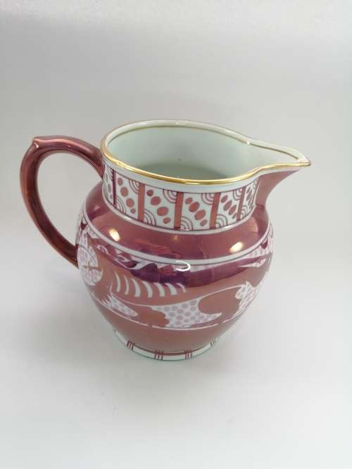 Victorian Pink luster large jug