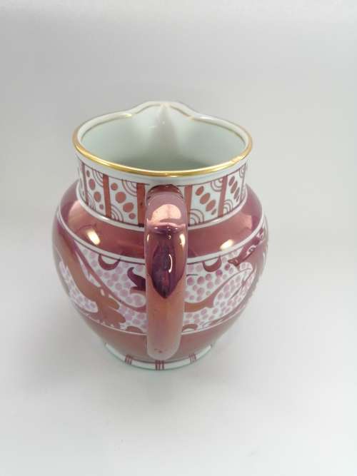 Victorian Pink luster large jug