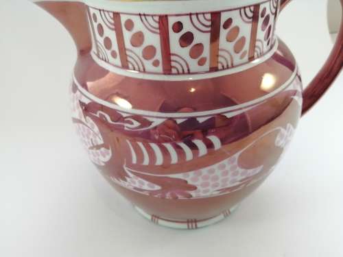 Victorian Pink luster large jug