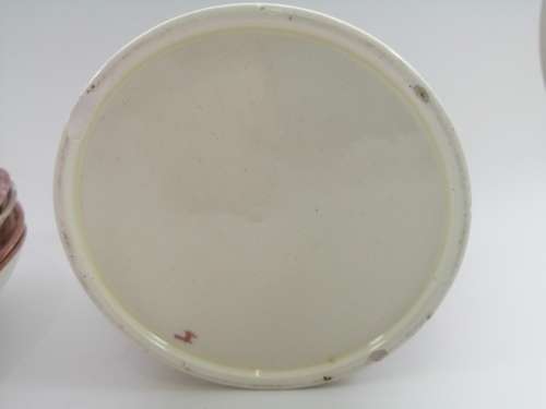 Victorian Pink luster Plate Large mug cup and saucers