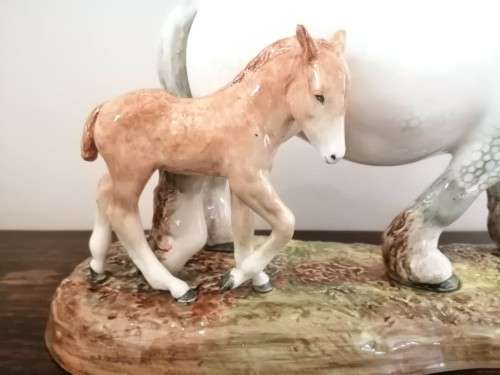 Royal Doulton Large Pride of the Shires HN2528 horse & Foal  by W.M. Chance