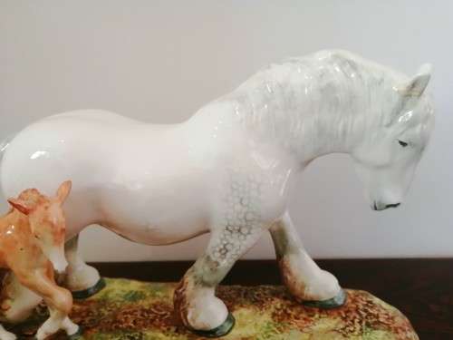 Royal Doulton Large Pride of the Shires HN2528 horse & Foal  by W.M. Chance