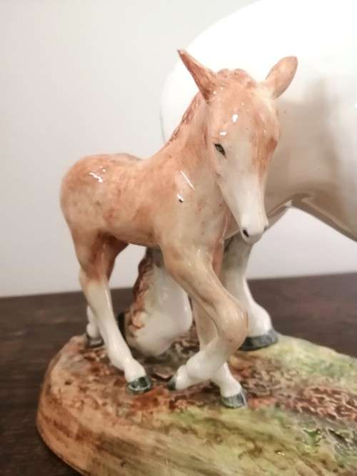 Royal Doulton Large Pride of the Shires HN2528 horse & Foal  by W.M. Chance