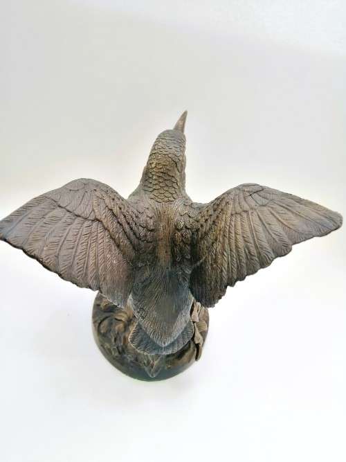MAINLAND SMITH BRONZE HUMMINGBIRD SCULPTURE