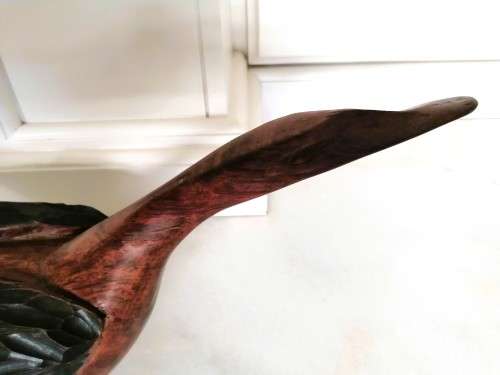 Vintage Large 44cm Wooden Duck  Hand Carved