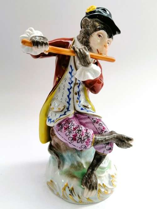 Eleven Dresden Monkey Musical Band figurines