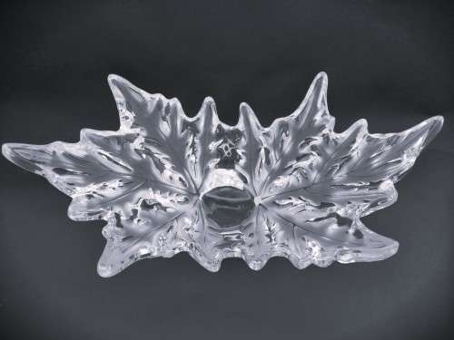 Spectacular LALIQUE Champs-Elysees clear crystal centerpiece bowl