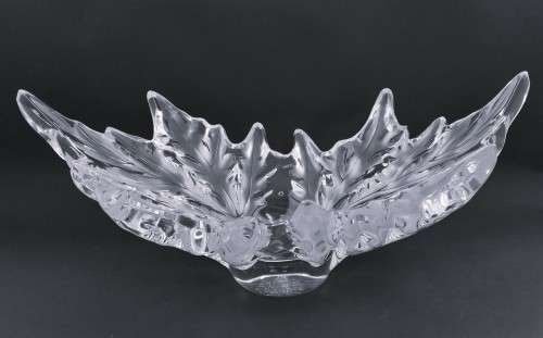 Spectacular LALIQUE Champs-Elysees clear crystal centerpiece bowl
