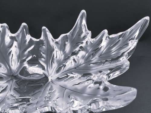 Spectacular LALIQUE Champs-Elysees clear crystal centerpiece bowl
