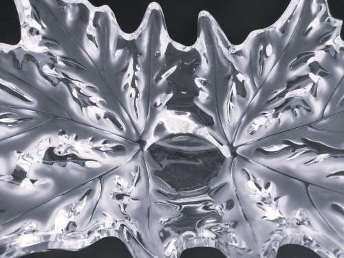 Spectacular LALIQUE Champs-Elysees clear crystal centerpiece bowl