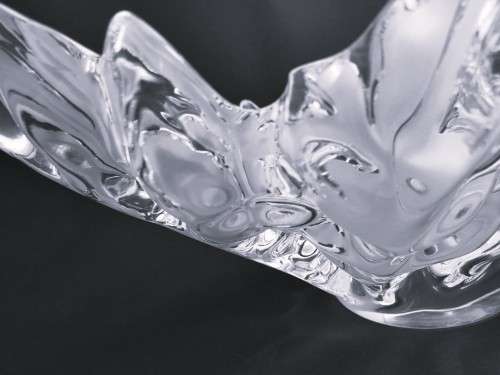 Spectacular LALIQUE Champs-Elysees clear crystal centerpiece bowl