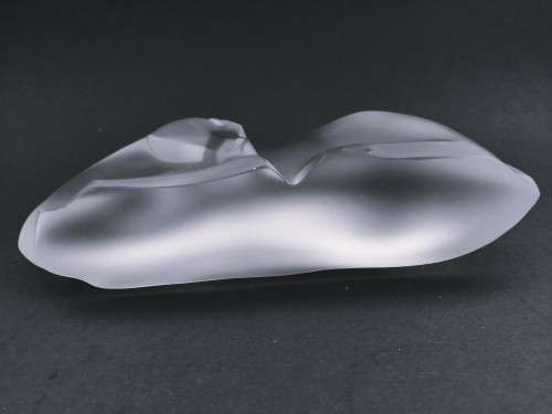 RARE!!! 1934 Art Deco Lucienne Bloch For Leerdam (Satinated Glass Figure of Lying Deer)